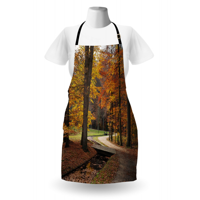 Gloomy Day Forest Path Apron