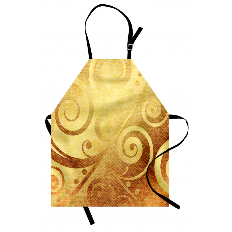 Floral Swirls Leaves Apron