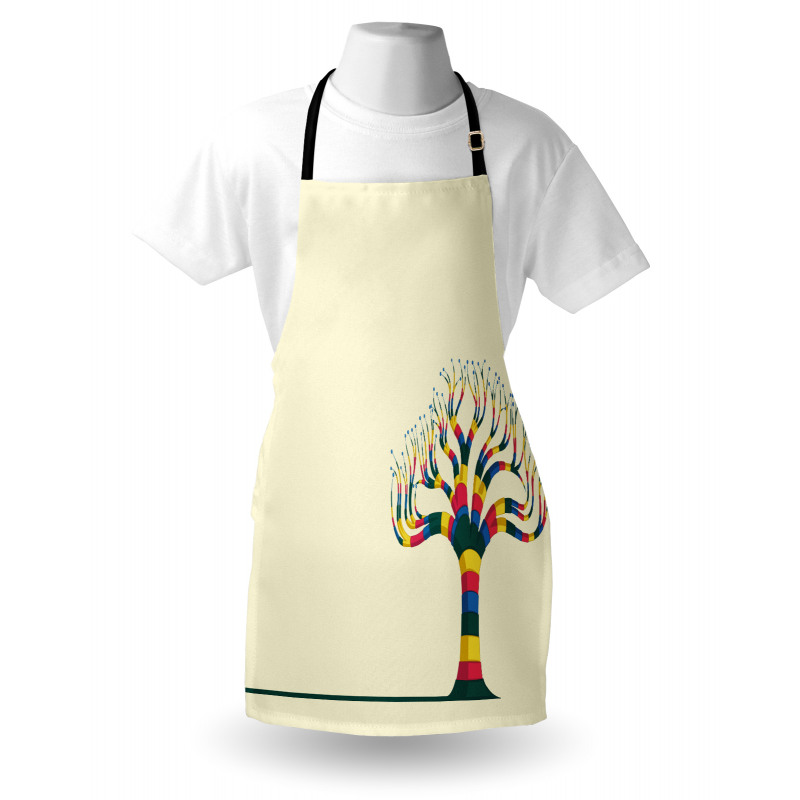 Colorful Tree and the Leaf Apron