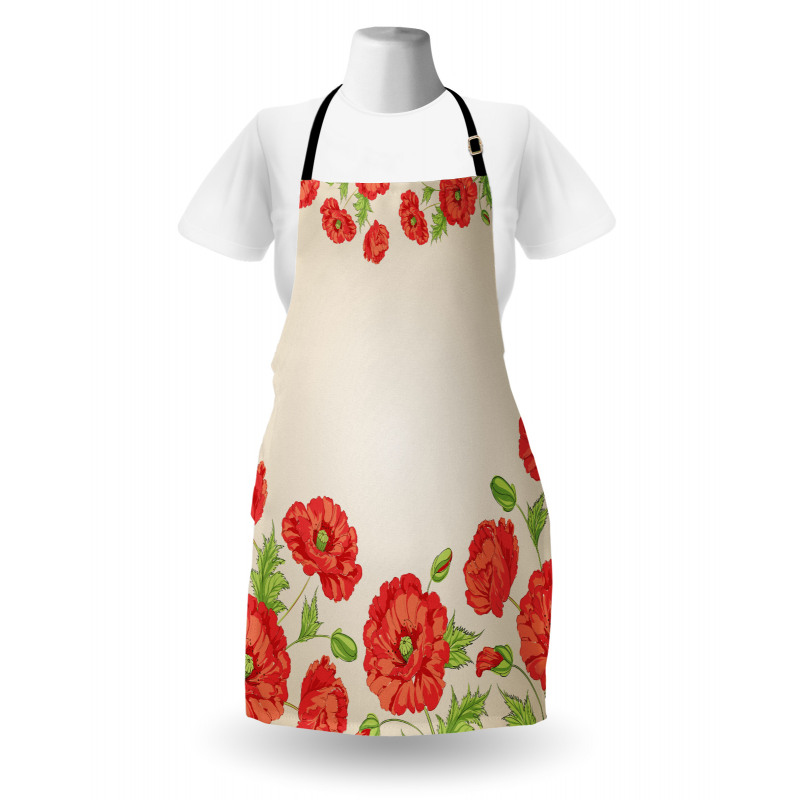 Card with Poppy Flowers Apron