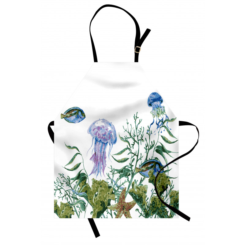 Seaweed Jellyfish Fish Apron