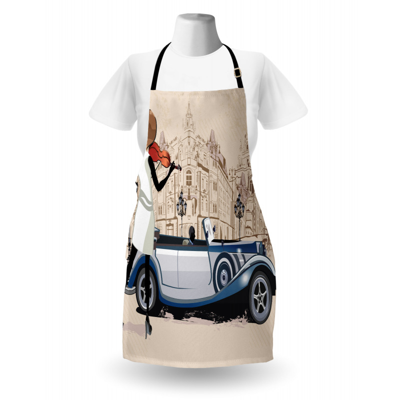 Street Musician Retro Apron