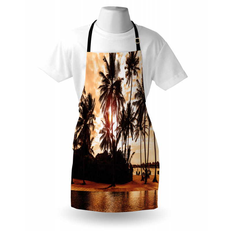 Ocean Sea Love Palms Apron