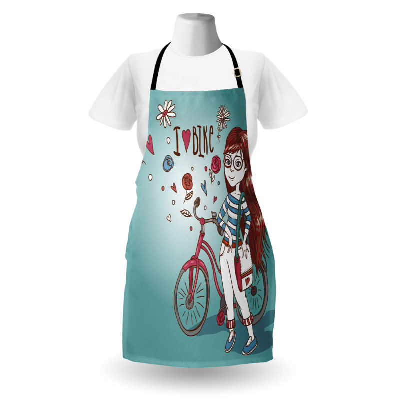 Girl with Bike Apron