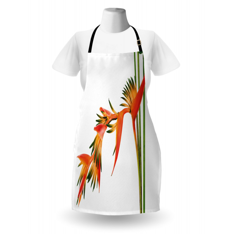 Exotic Flower Branch Apron