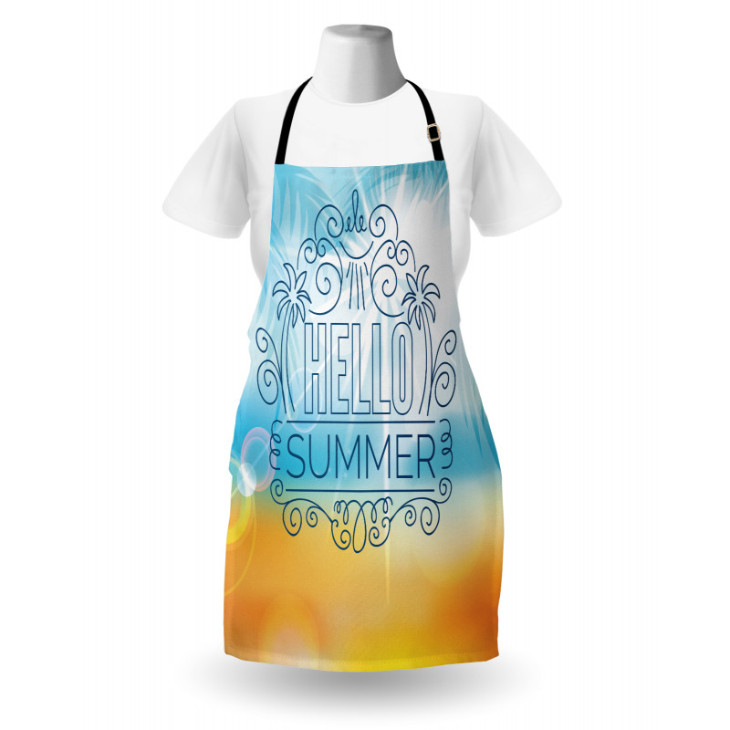 Abstract Sunny Seashore Apron