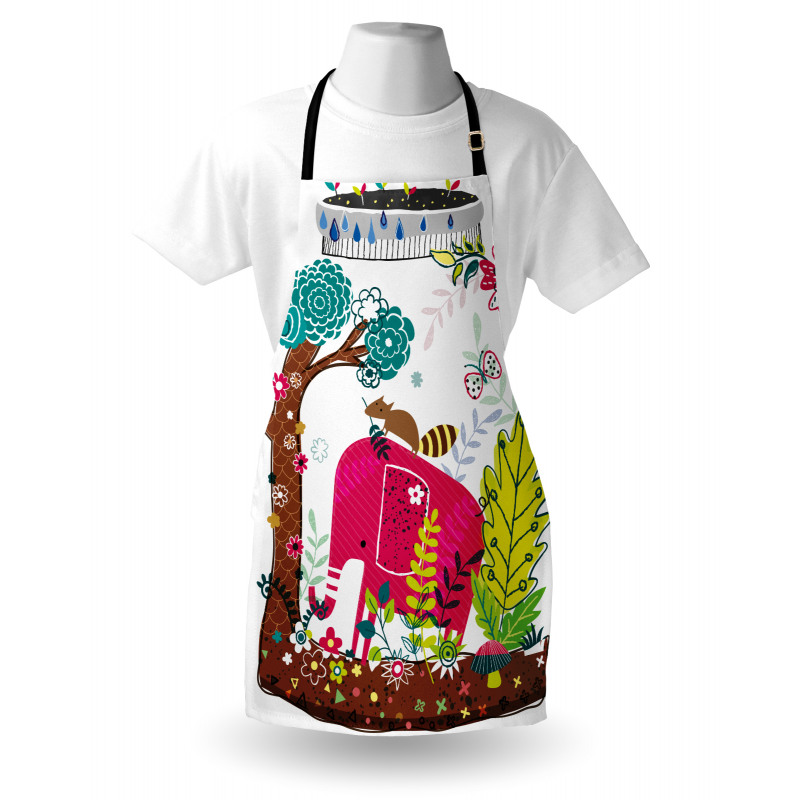 Jungle Animals Elephant Apron