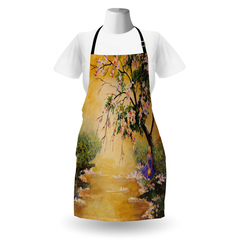 Girl near River Tree Apron