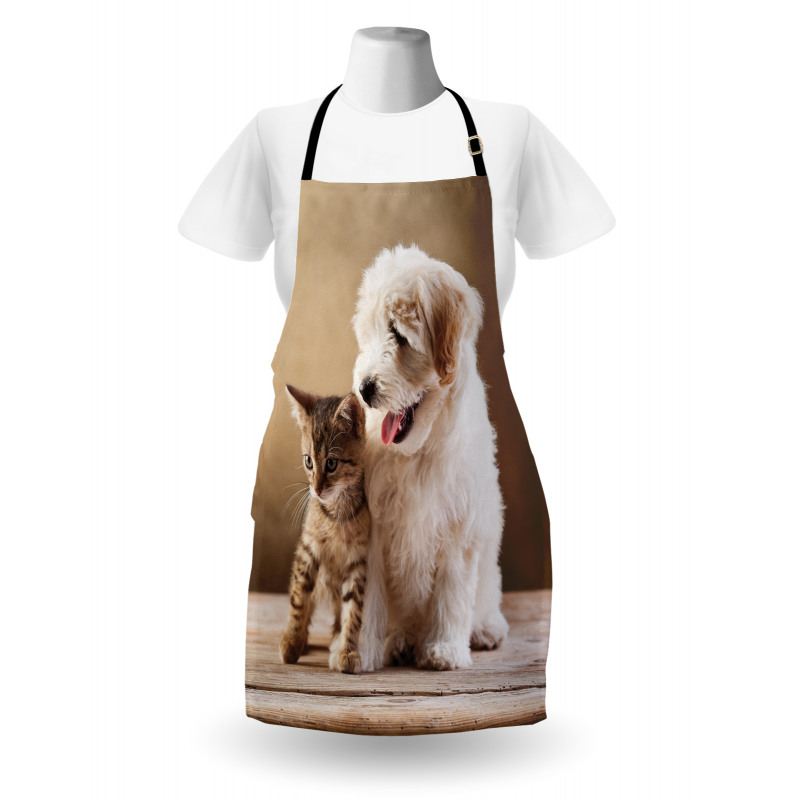 Kitten and Dog Friends Apron