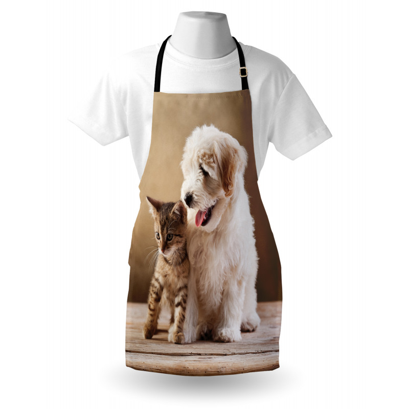 Kitten and Dog Friends Apron