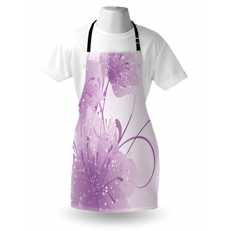 Vector Flowers Butterfly Apron