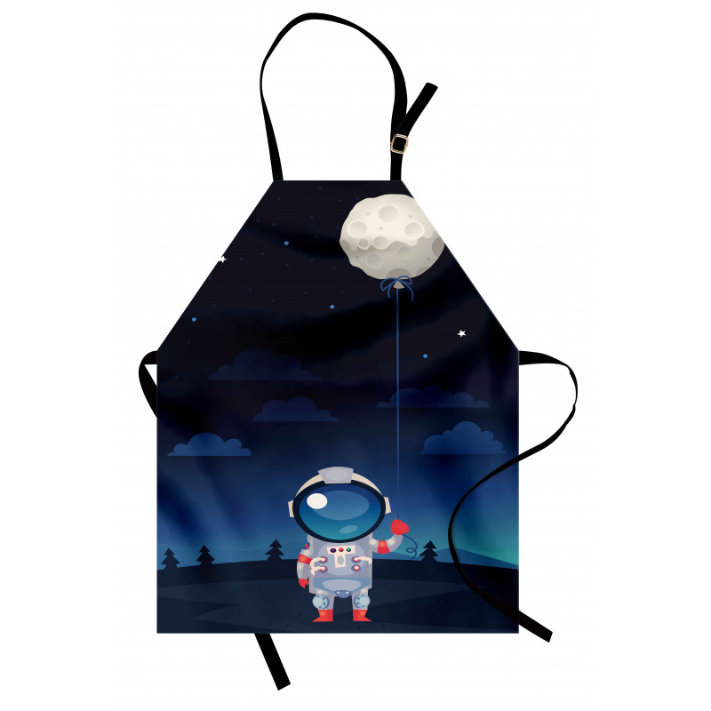 Astronaut with a Moon Apron