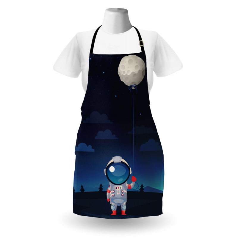 Astronaut with a Moon Apron