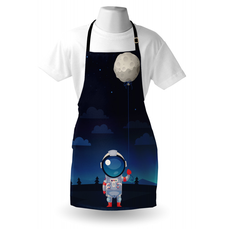 Astronaut with a Moon Apron