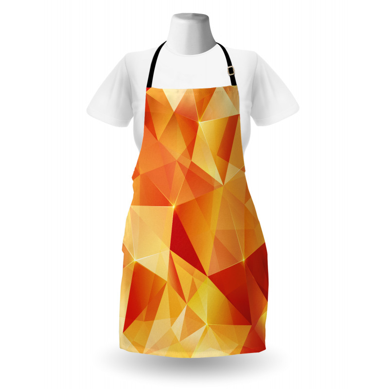 Orange Triangles Art Apron