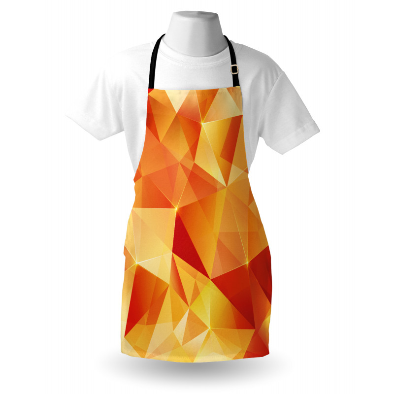 Orange Triangles Art Apron