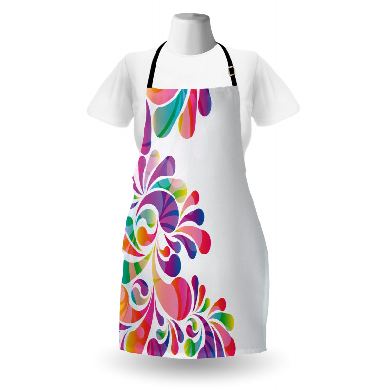 Curvy Floral Design Apron