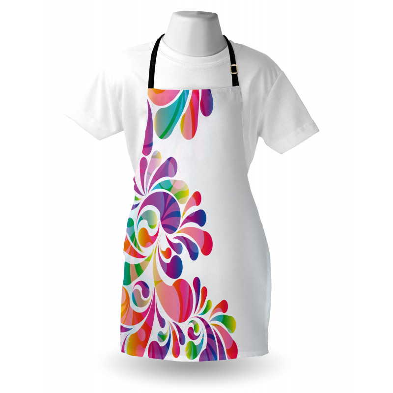 Curvy Floral Design Apron