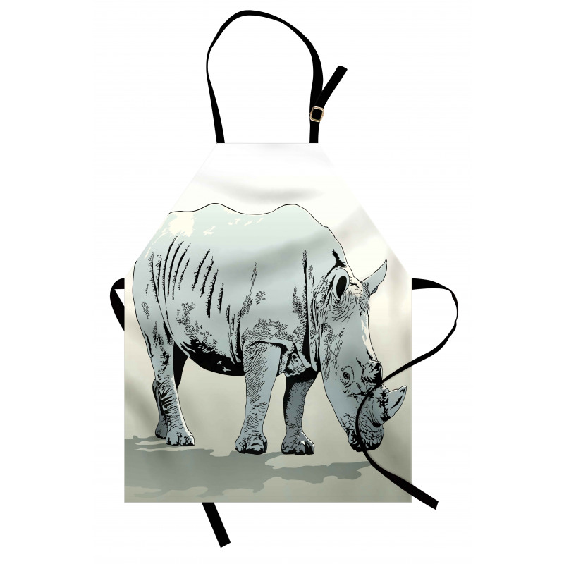 Rhinoceros Art Apron