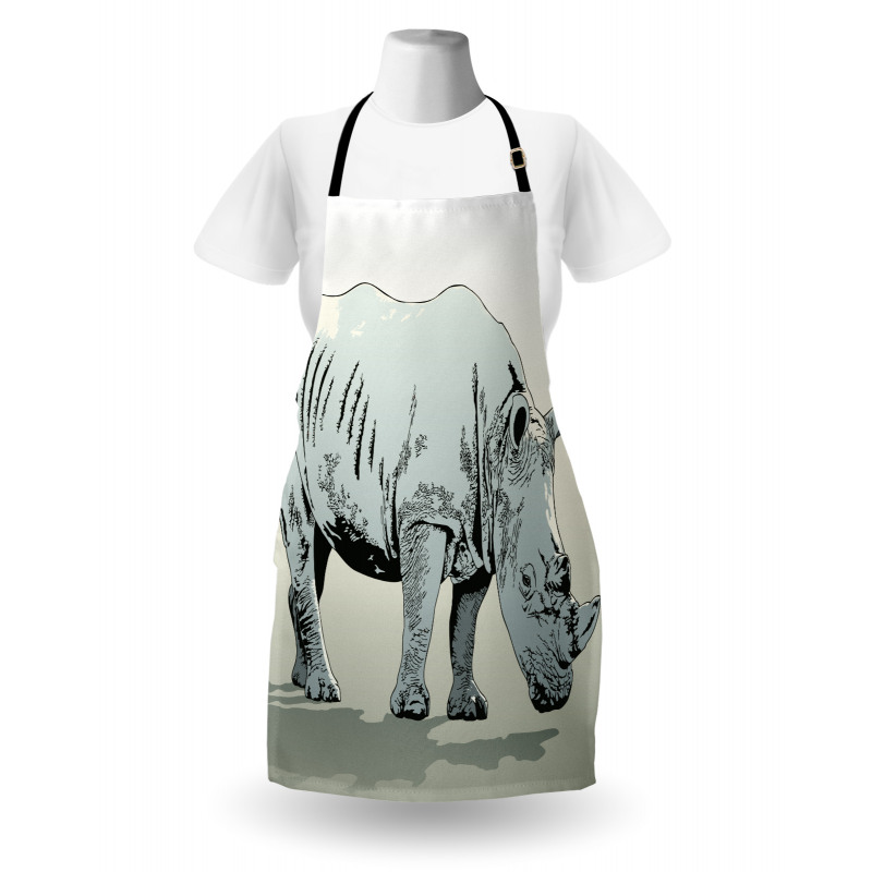 Rhinoceros Art Apron