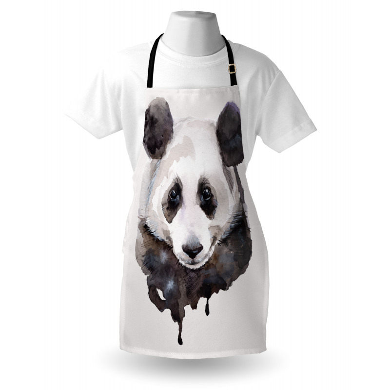 Watercolor Panda Bear Apron