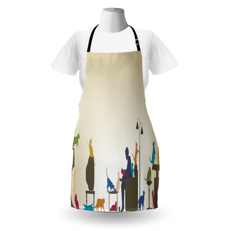 Crazy Cat Lady Home Apron