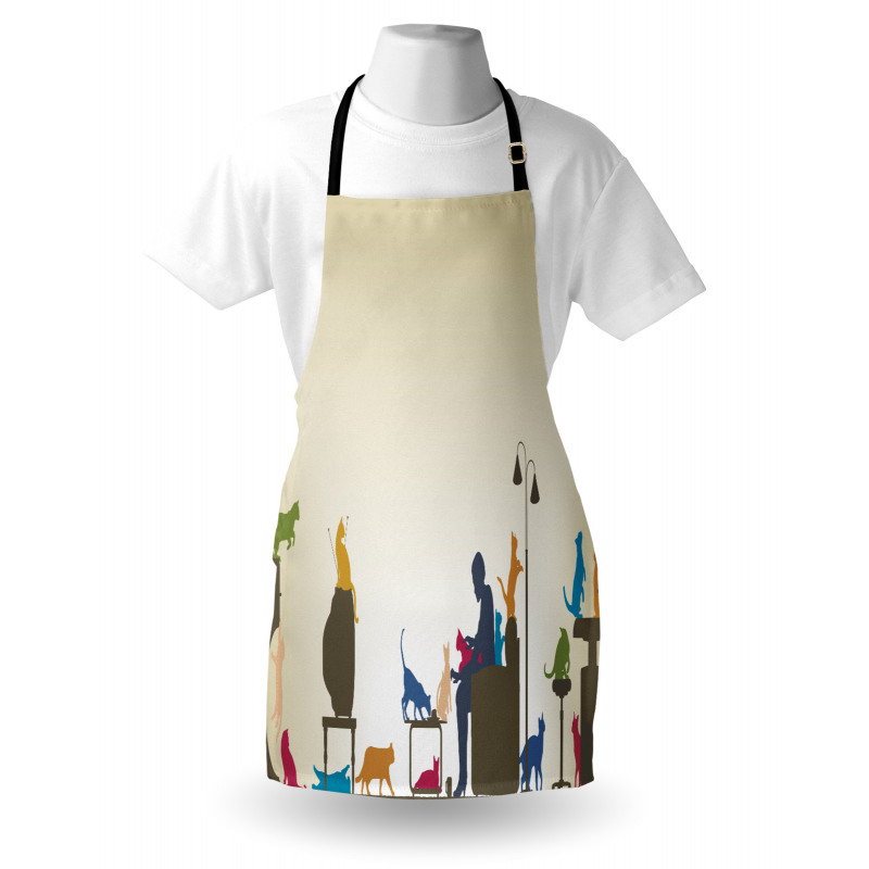 Crazy Cat Lady Home Apron