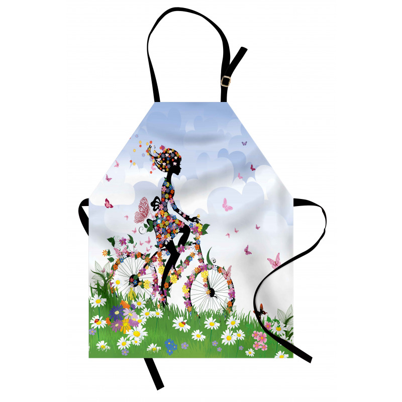 Vintage Romantic Bike Apron