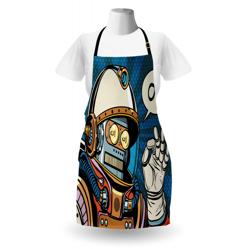 Futuristic Comics Robot Apron