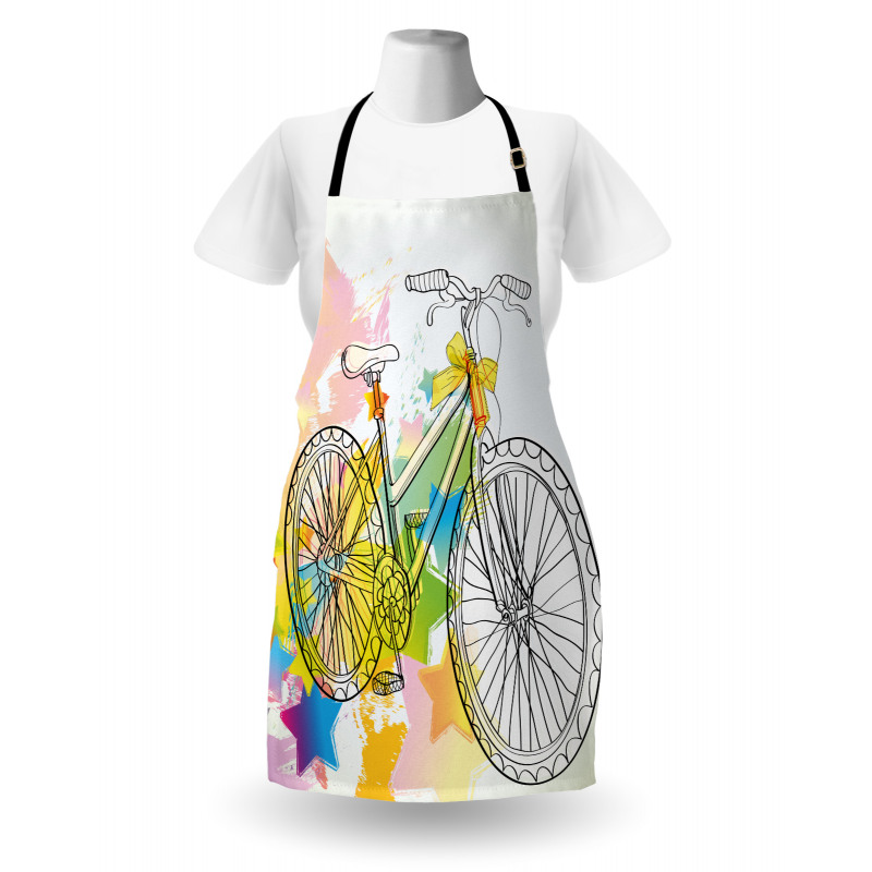 Abtract Colorful Bike Apron
