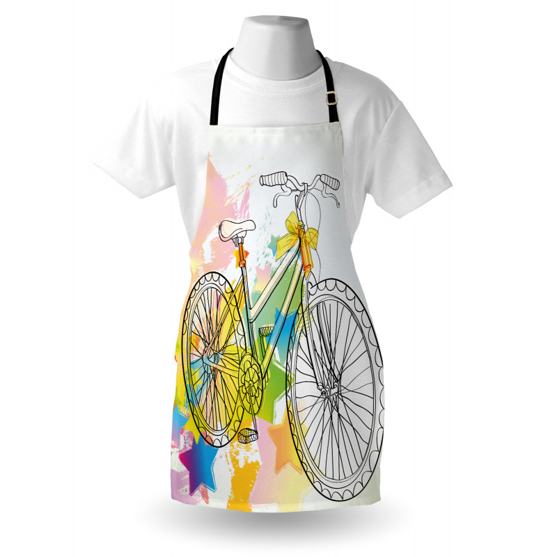 Abtract Colorful Bike Apron