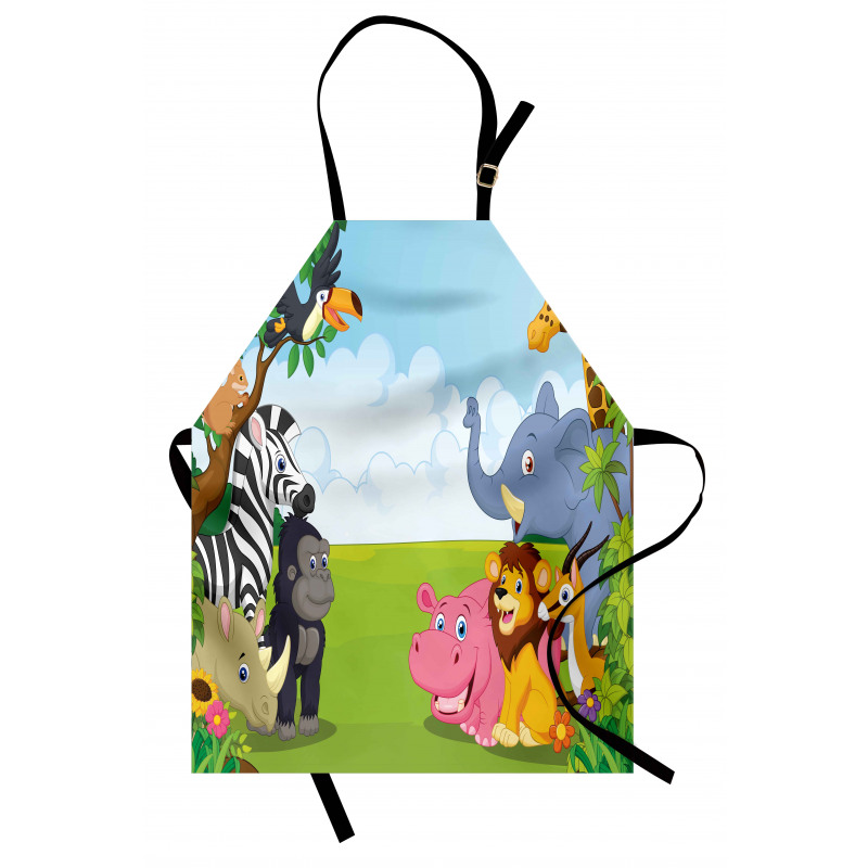 Kids Safari Animals Apron