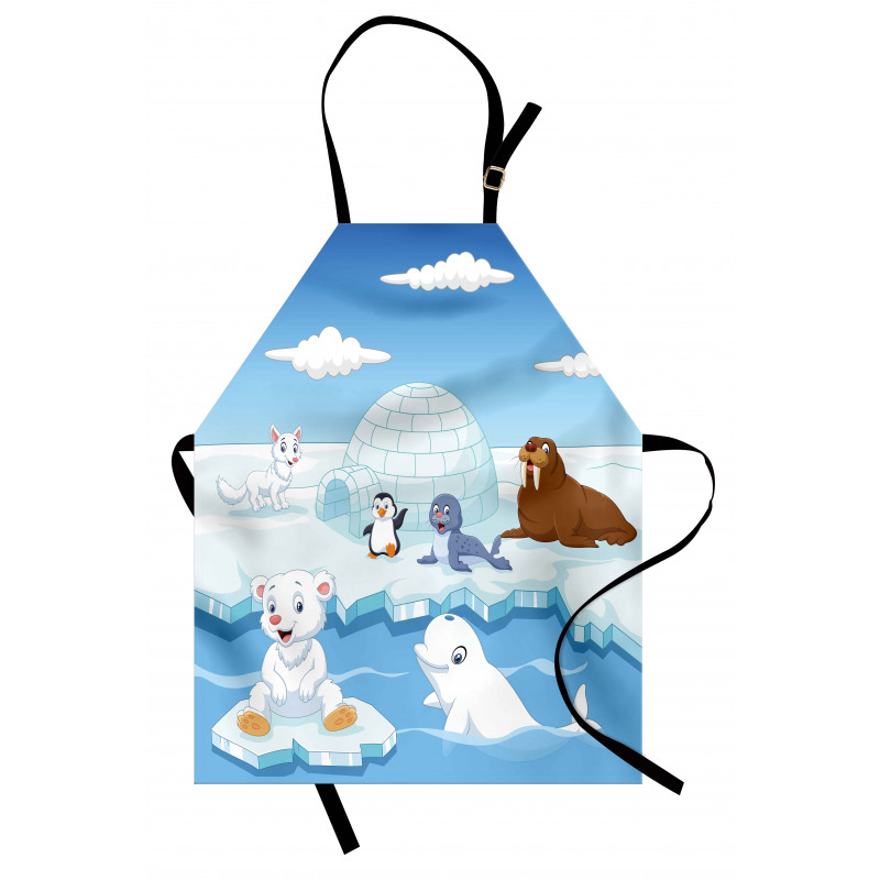 Polar Bears Seal Penguins Apron