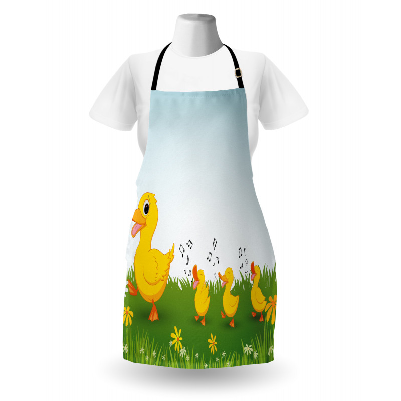 Mother Duck and Babies Apron