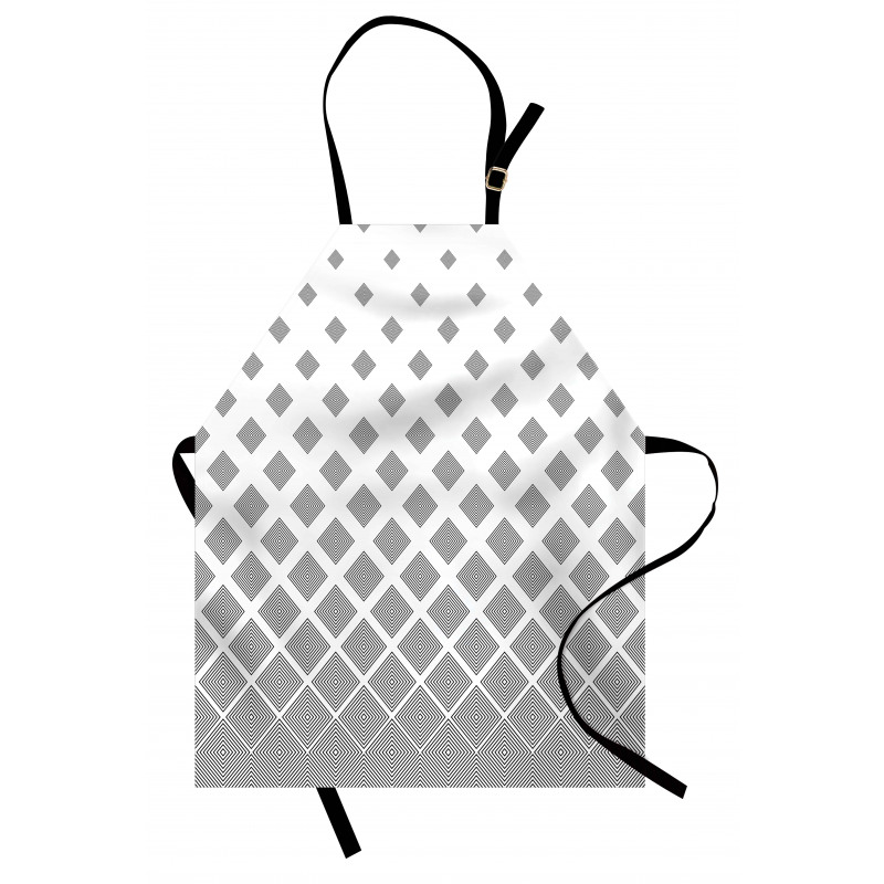 Black White Squares Apron