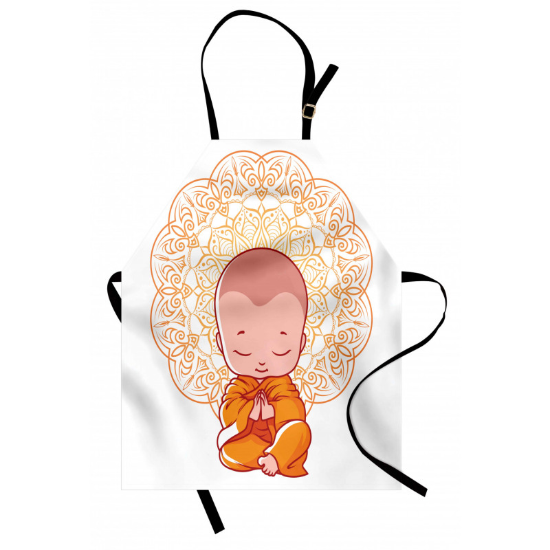 Little Meditating Monk Apron