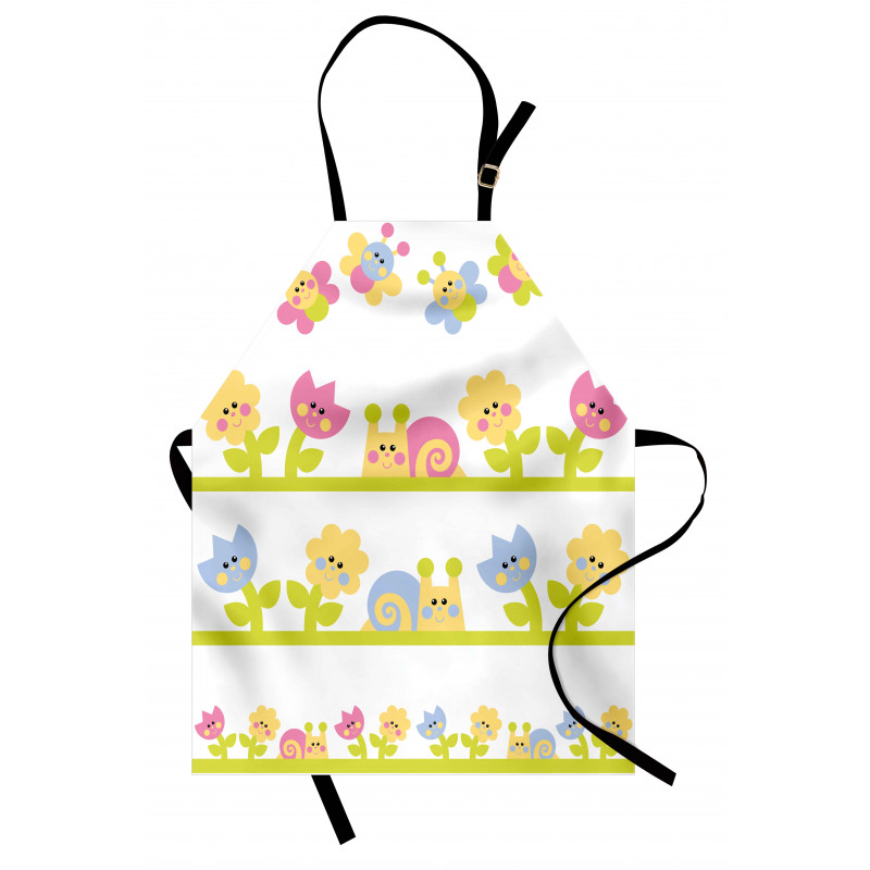 Colorful Cartoon Garden Apron