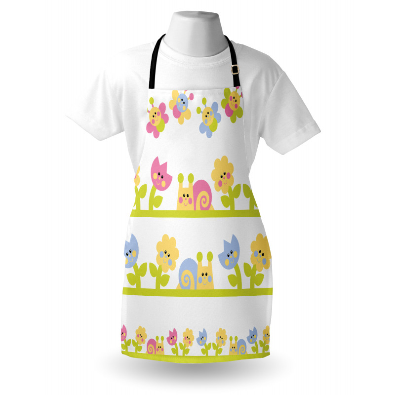 Colorful Cartoon Garden Apron