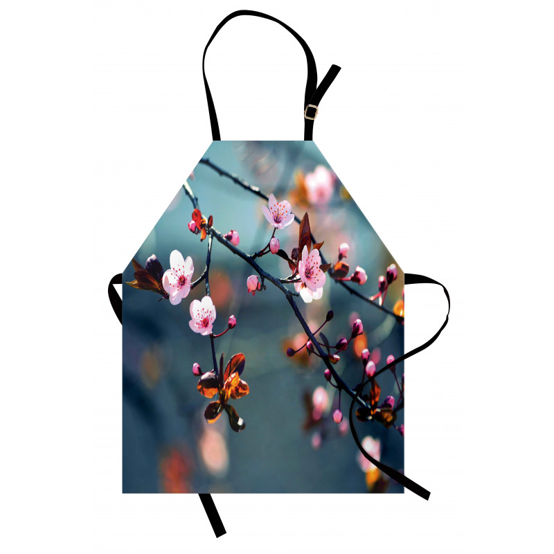 Blooming Sakura Flowers Apron