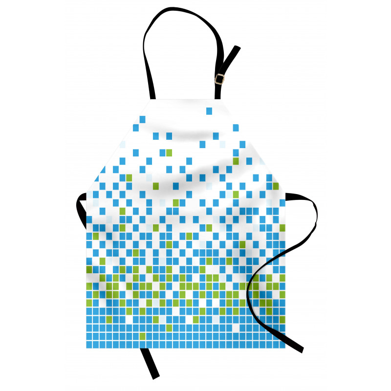 Mosaic Grid Pixel Art Apron