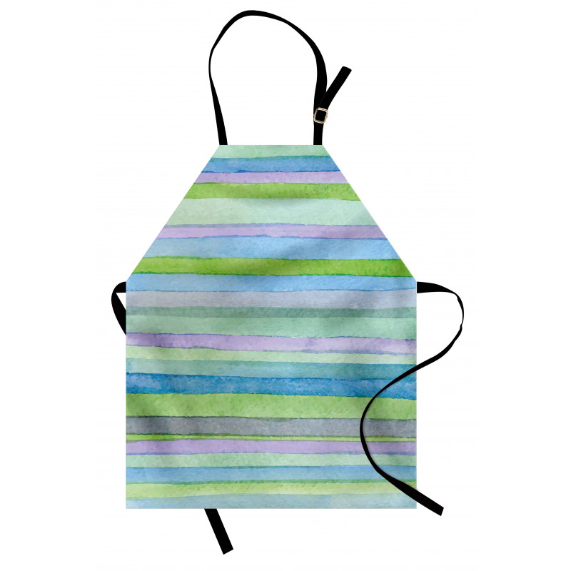 Watercolor Stripes Artwork Apron