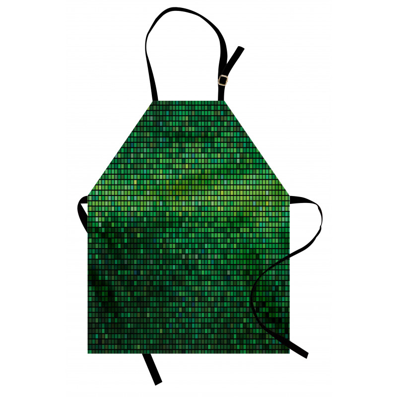 Digital Mosaic Pixel Grid Apron