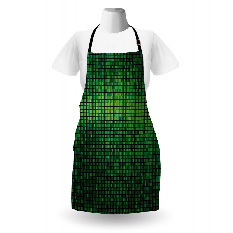 Digital Mosaic Pixel Grid Apron