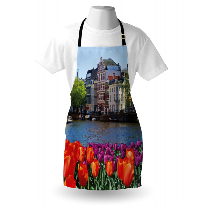 Çiçekli Mutfak Önlüğü Hollanda'nın Laleleri