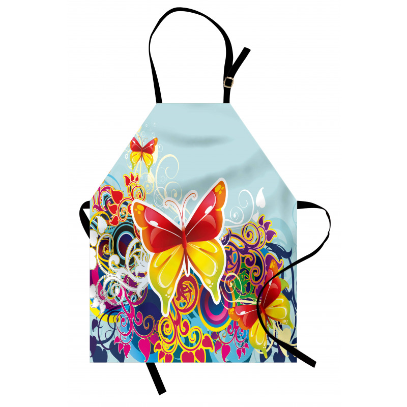 Nature Leaves Butterfly Apron