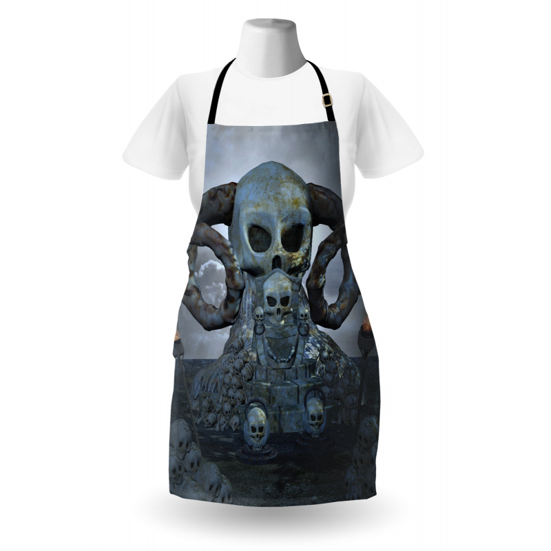 Scary Horns Graves Apron