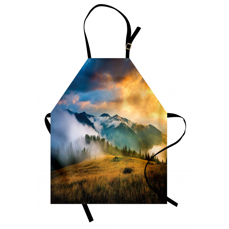 Misty Mountaintops Apron