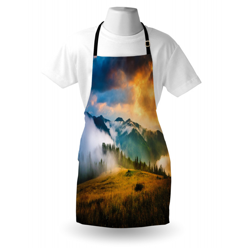 Misty Mountaintops Apron