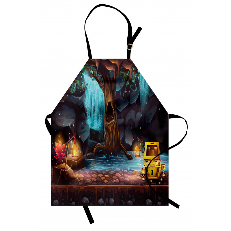 Cartoon Cave Treasure Apron