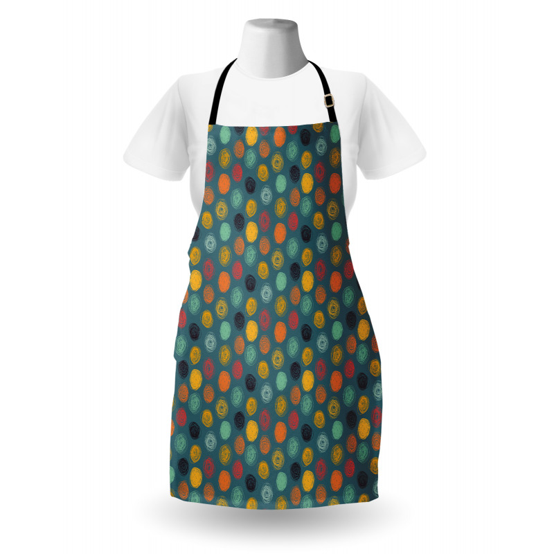 Colorful Abstract Circle Apron